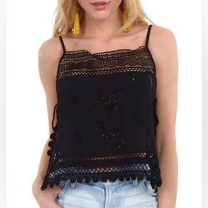 Free People Garden Party Cami In Black
